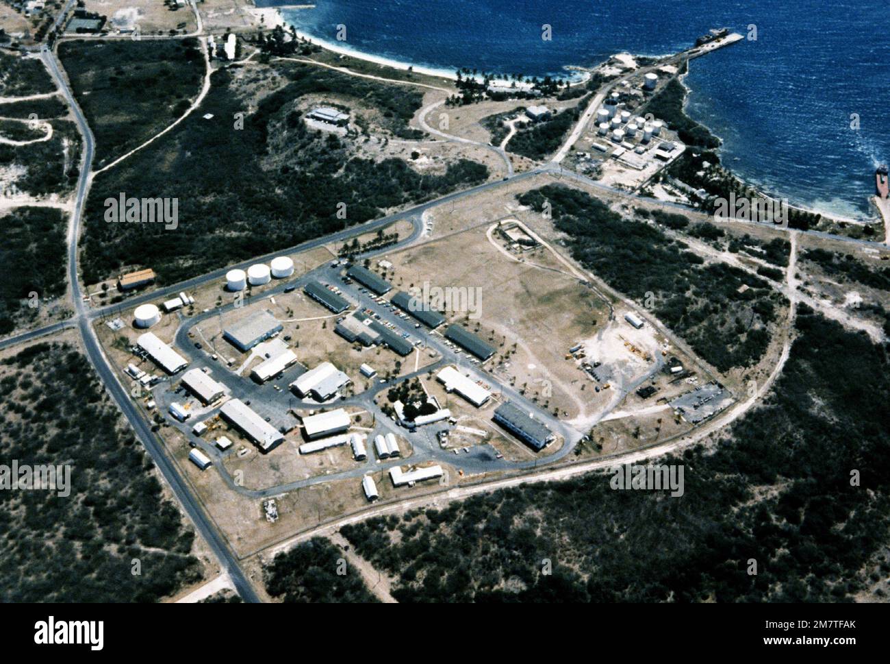 Luftaufnahme der östlichen Testreihe. Basis: Luftwaffenstützpunkt Cape Canaveral Bundesstaat: Florida (FL) Land: Vereinigte Staaten von Amerika (USA) Stockfoto