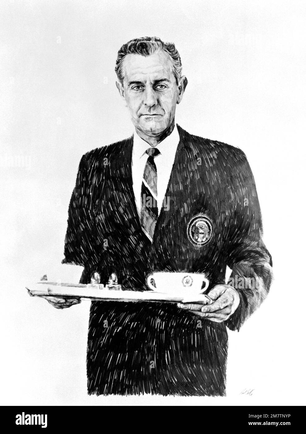 Kunst: "CHEFKOST - CMSGT Wight" Künstler: Paul Calle. Land: Unbekannt Stockfoto