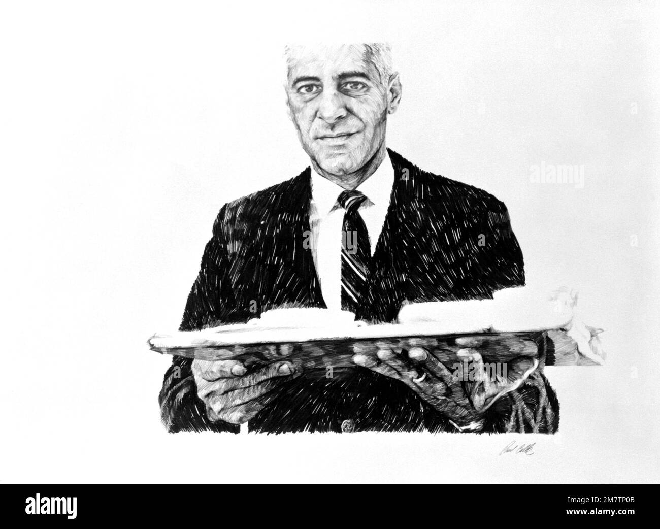 Kunst: "Steward - TSGT Ritz" Künstler: Paul Calle. Land: Unbekannt Stockfoto