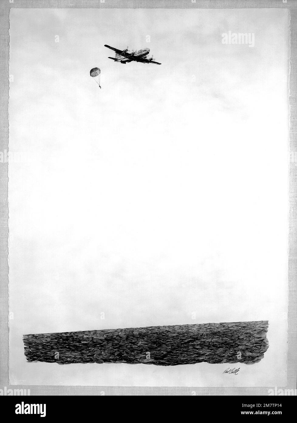 Kunst: "Allein", Künstler: Paul Calle. Land: Unbekannt Stockfoto