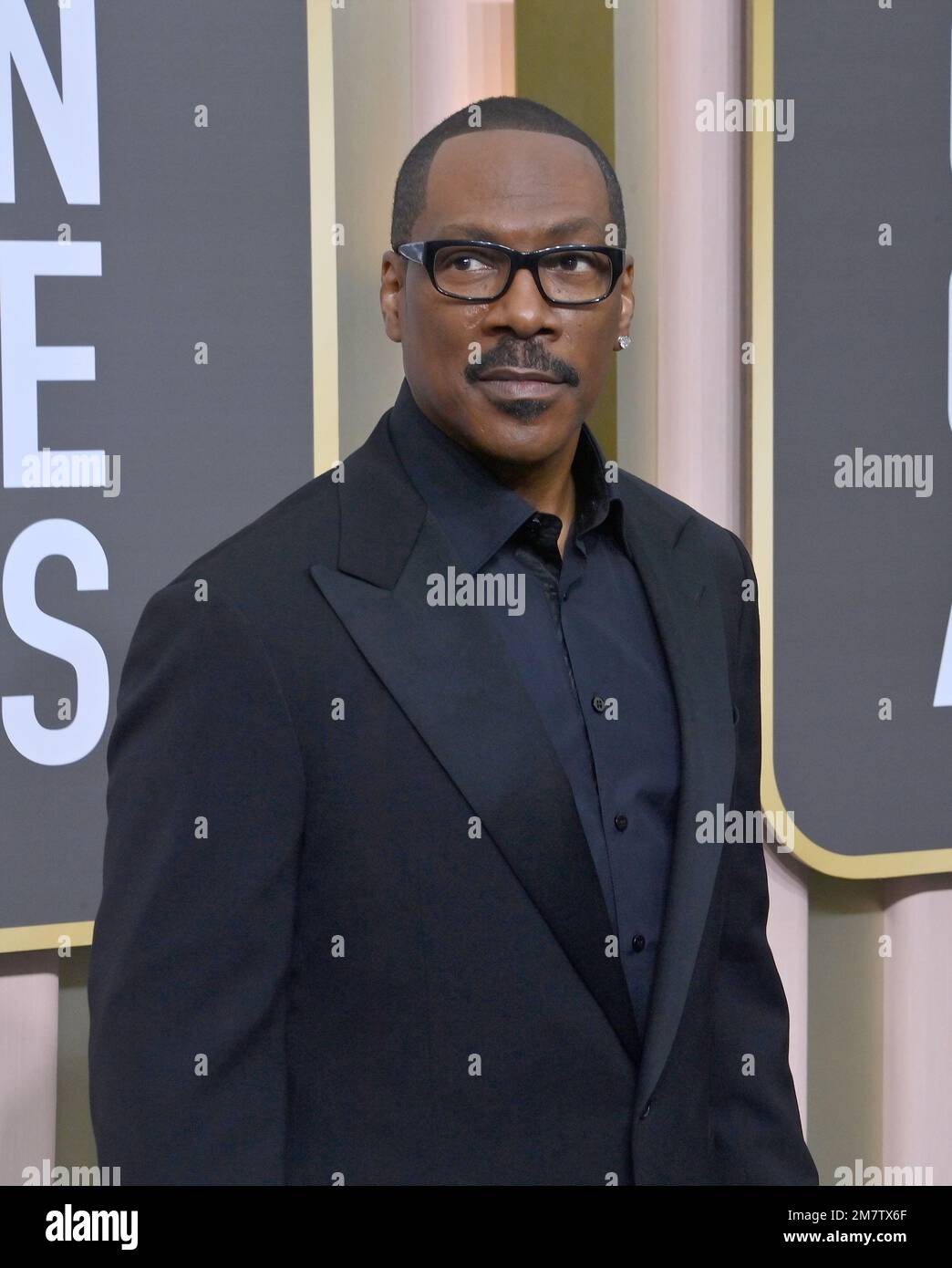 Beverly Hills, Usa. 10. Januar 2023. Eddie Murphy kommt am Dienstag, den 10. Januar 2023, für die 80. jährlichen Golden Globe Awards im Beverly Hilton in Beverly Hills, Kalifornien. Foto: Jim Ruymen/UPI Credit: UPI/Alamy Live News Stockfoto