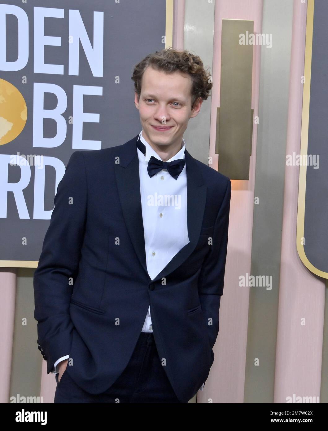 Beverly Hills, Usa. 10. Januar 2023. Felix Kammerer kommt am Dienstag, den 10. Januar 2023, für die 80. jährlichen Golden Globe Awards im Beverly Hilton in Beverly Hills, Kalifornien. Foto: Jim Ruymen/UPI Credit: UPI/Alamy Live News Stockfoto