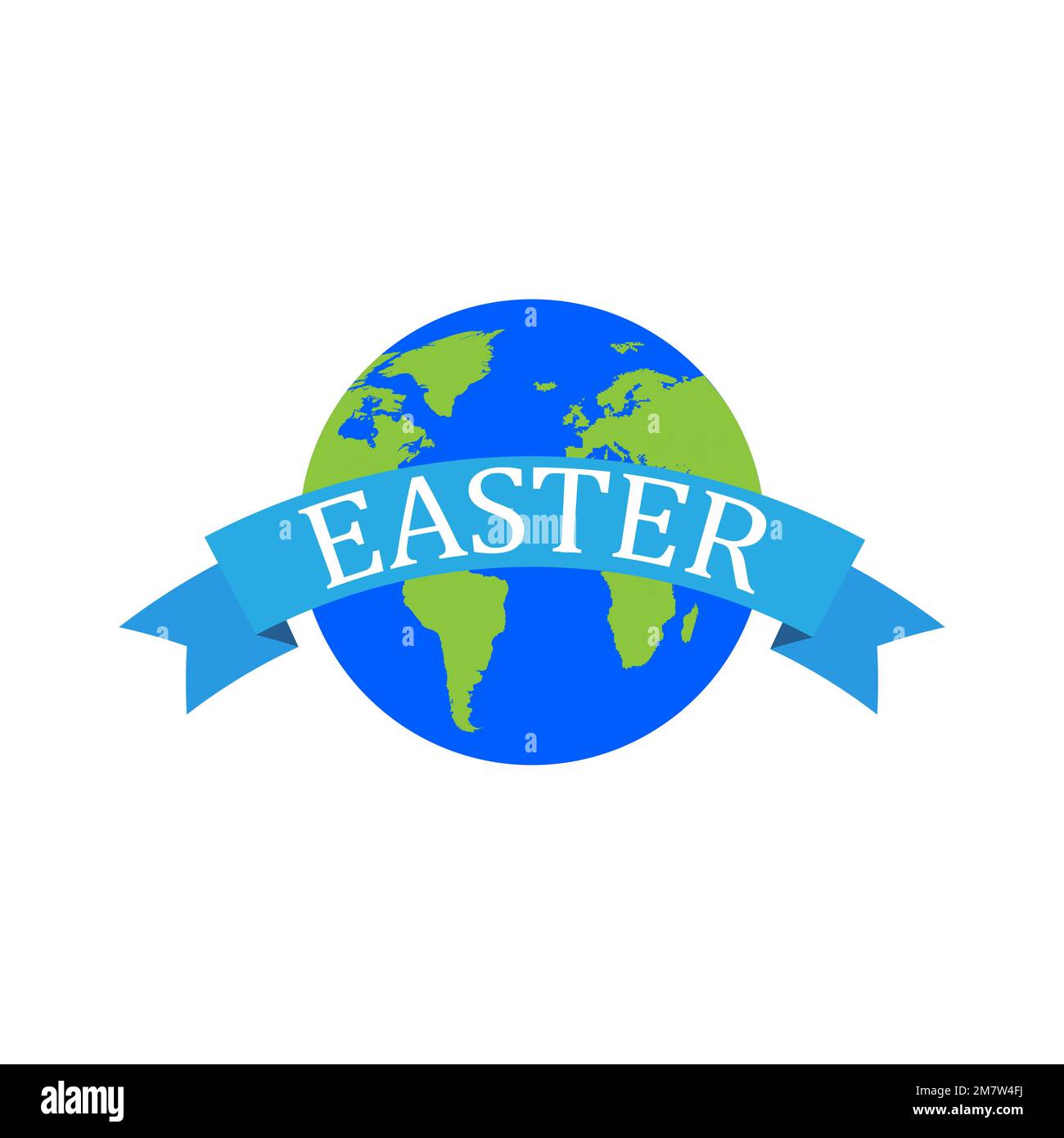 Ostergott. Vektordarstellung. World Easter Concept. Stock Vektor