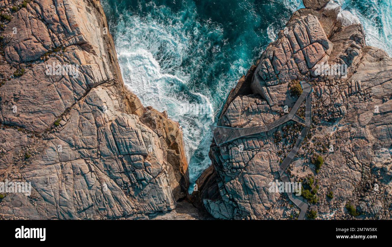 Luftaufnahme von The Gap in Albany, Westaustralien Stockfoto