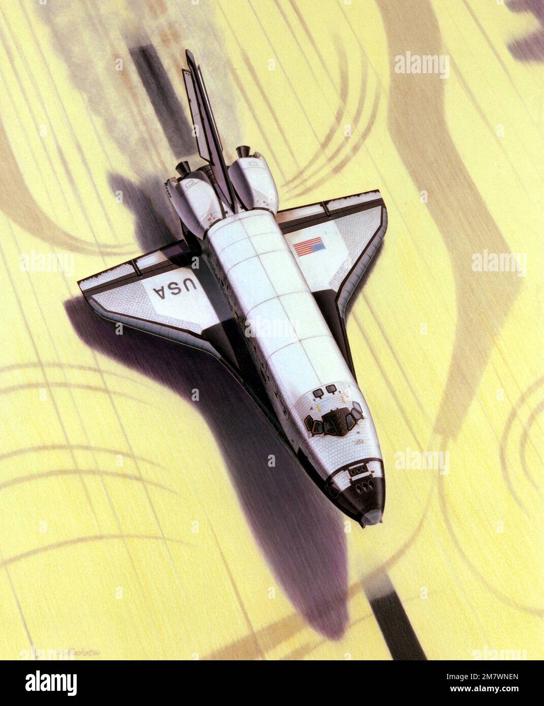 Kunst: "Willkommen Zu Hause, Columbia" Künstler: Mike Machat. Land: Unbekannt Stockfoto