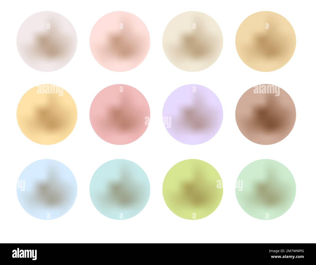 Perlensatz isoliert auf weißem Hintergrund. Vektordarstellung. Eps 10. Stock Vektor