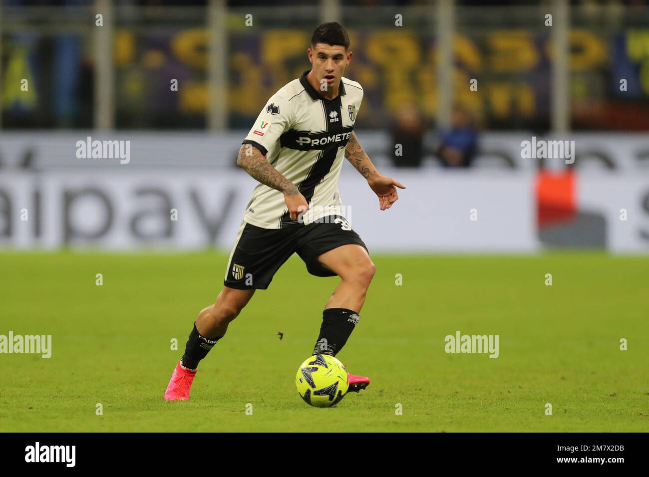 San Siro Stadium, Mailand, Italien, 10. Januar 2023, Lautaro Valenti von PARMA CALCIO in Aktion während des Inter - FC Internazionale vs Parma Calcio - L.A. Stockfoto