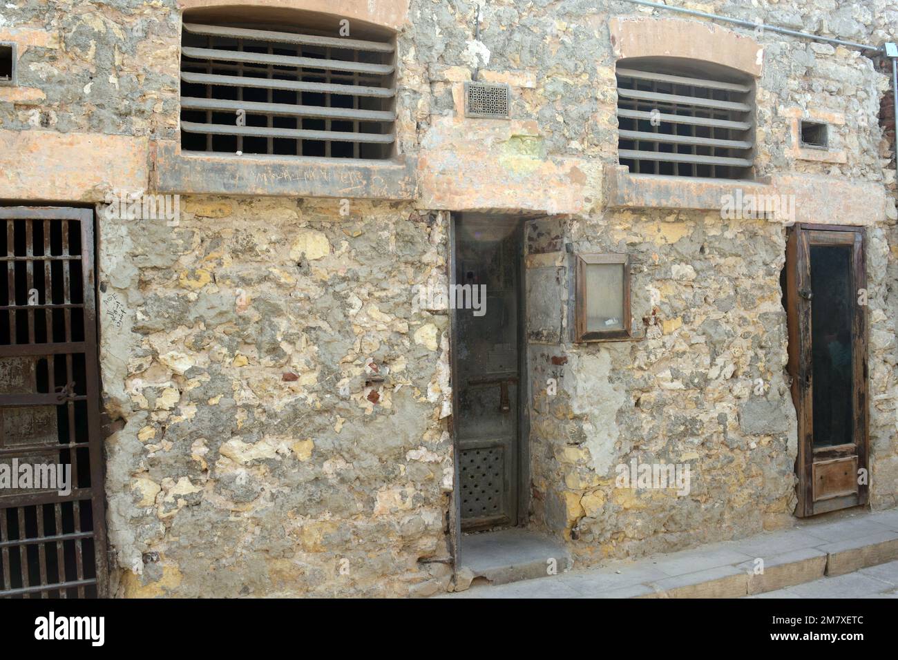 Kairo Saladin Citadel Prison Museum, tatsächliche Gefängniszellen, die von der Antike der Geschichte bis zum 20. Jahrhundert genutzt wurden, gefunden neben dem Nati Stockfoto