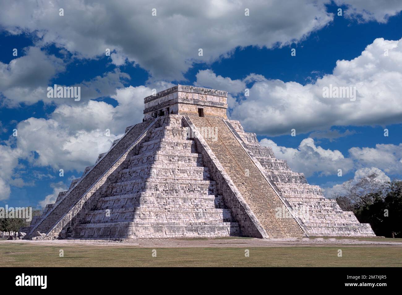 Pyramid de Kukukan, Maya-Stätte, archäologische Stätte Chichen Itza, Estado de Yucatan, Mexiko Stockfoto