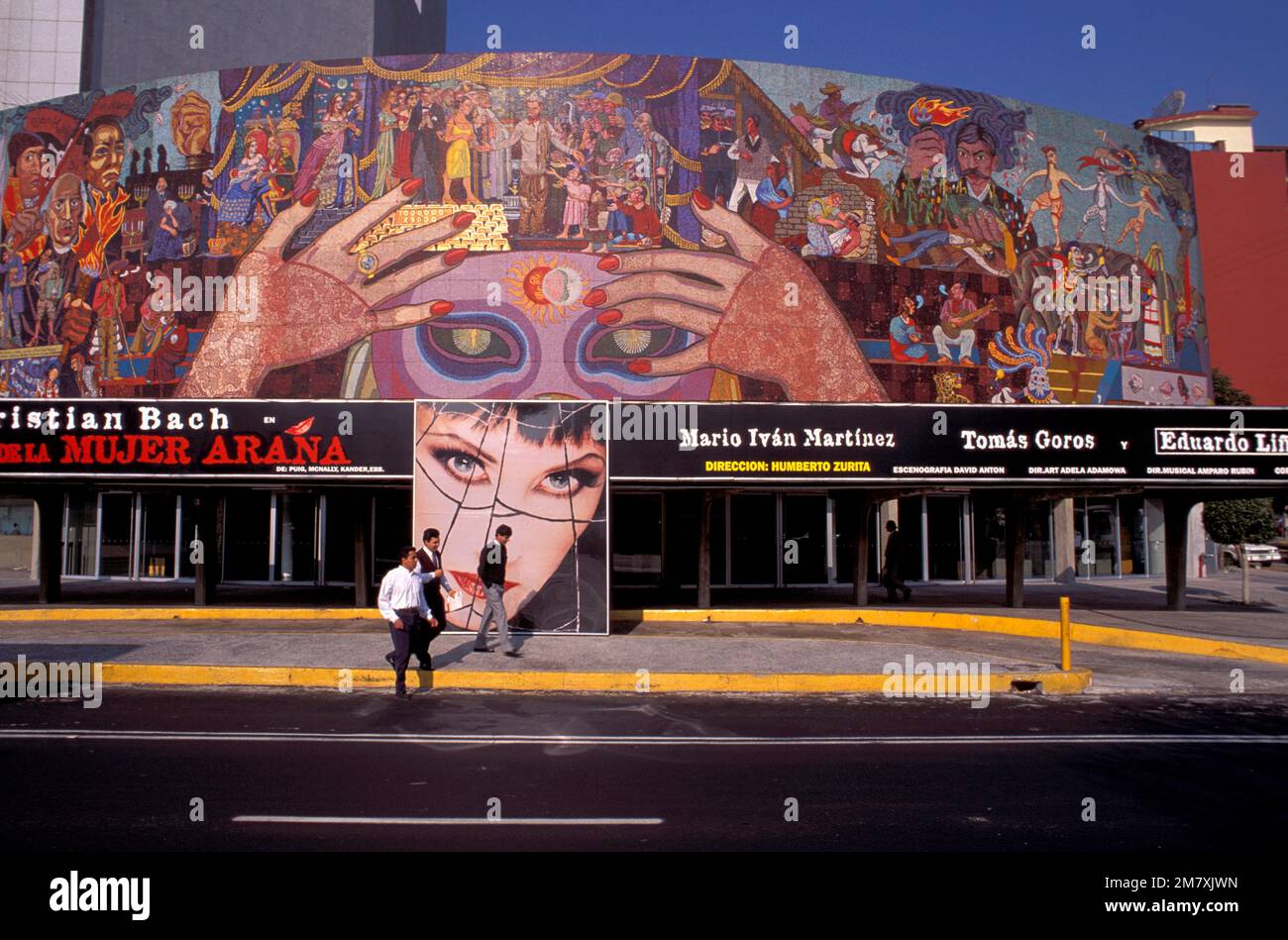 Mexiko, DF, Mural, teatro Insurgentes, Stockfoto