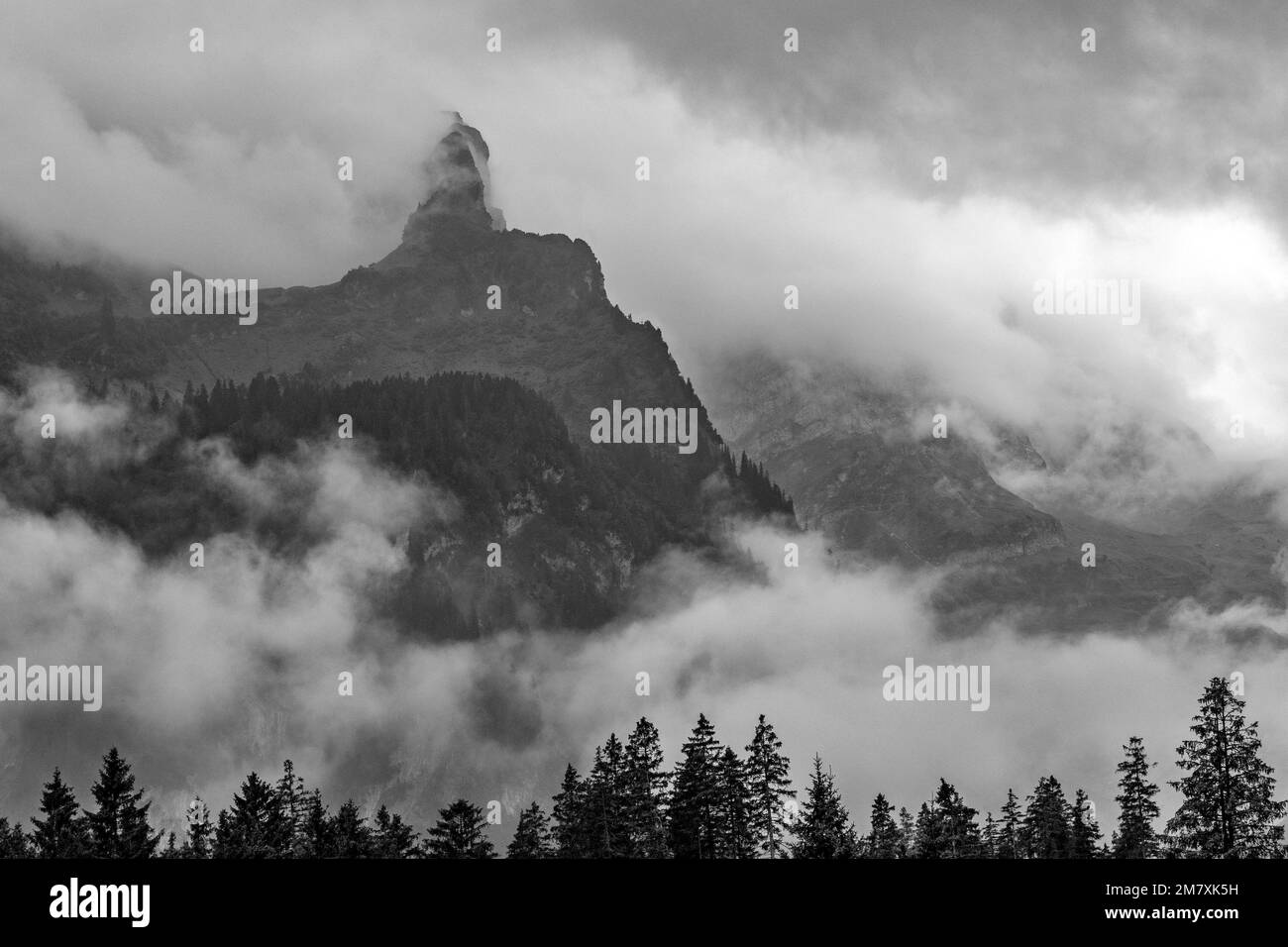 Schweiz, St. Gallen, Grabs, Voralp Stockfoto