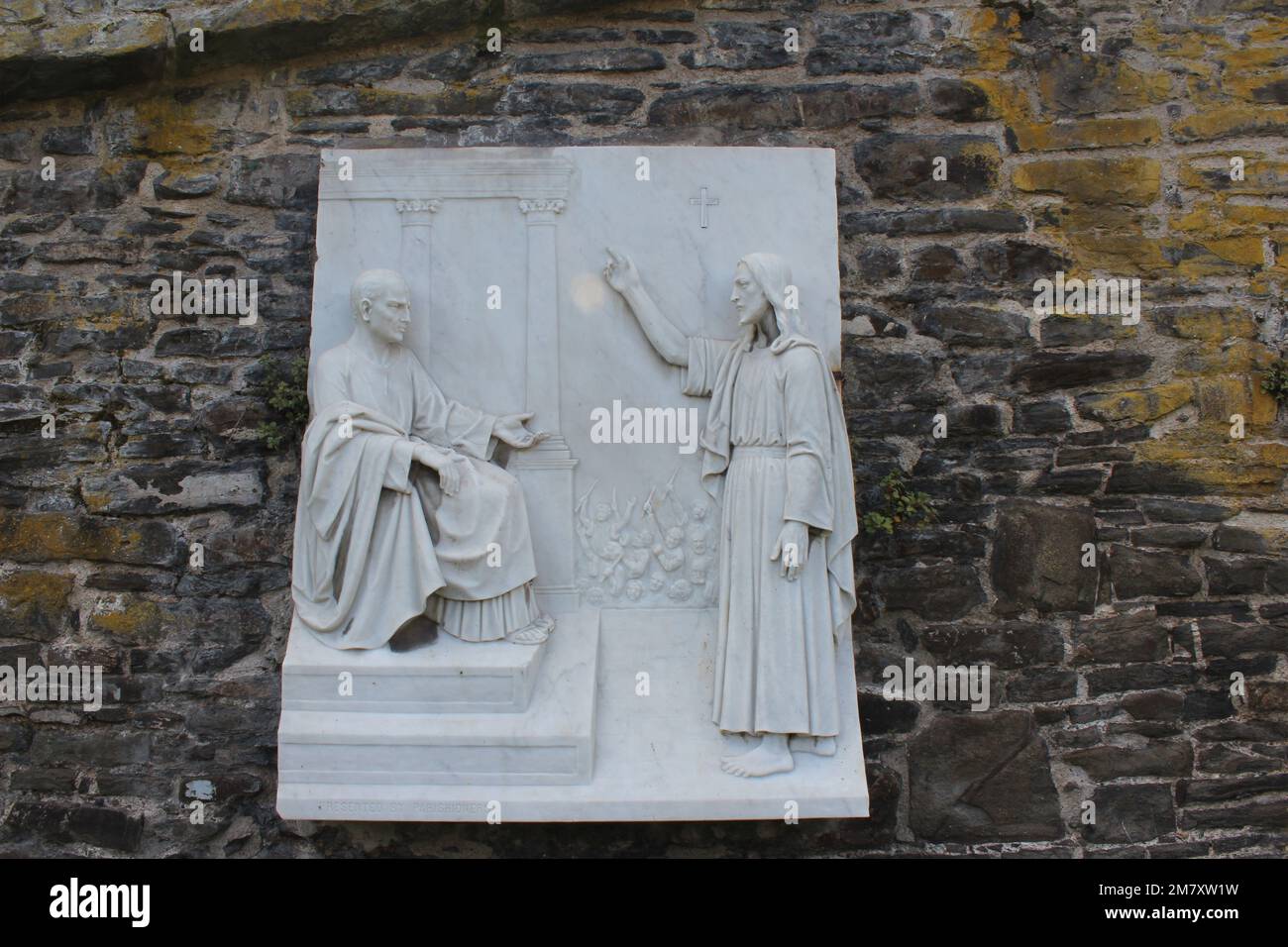 Conwy ist eine ummauerte Marktstadt und Gemeinde an der Küste von Nordwales Stockfoto