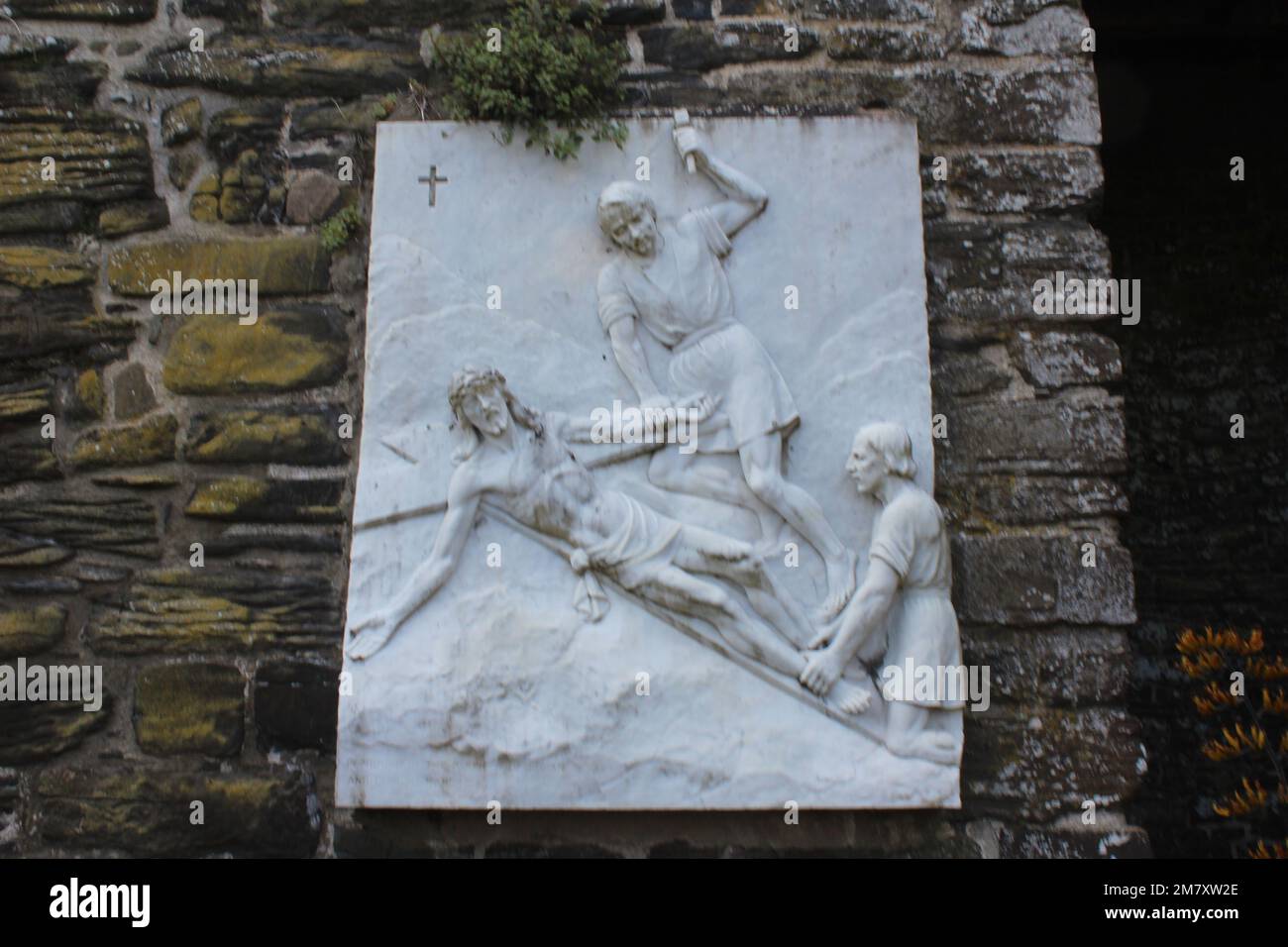 Conwy ist eine ummauerte Marktstadt und Gemeinde an der Küste von Nordwales Stockfoto