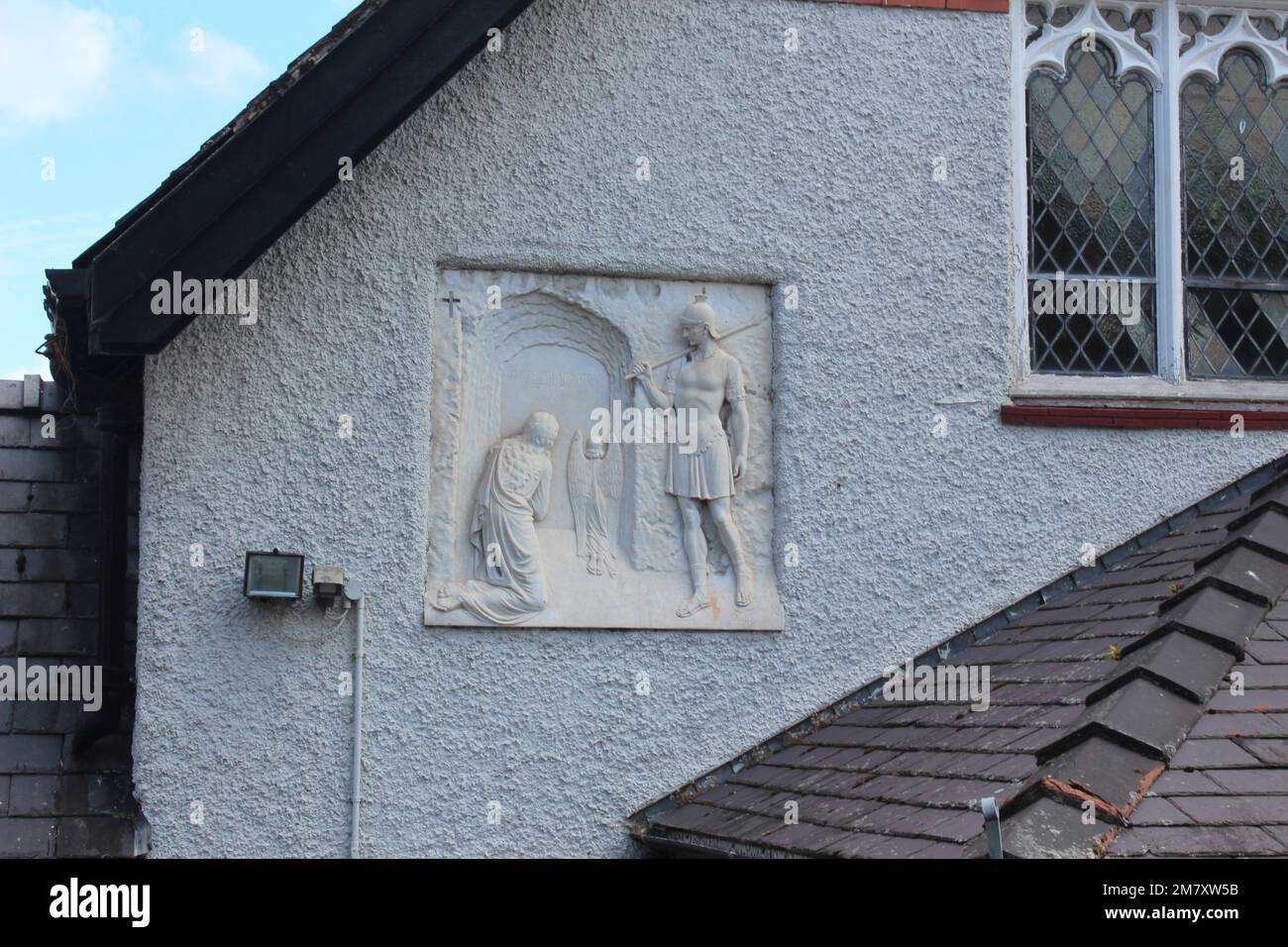 Conwy ist eine ummauerte Marktstadt und Gemeinde an der Küste von Nordwales Stockfoto