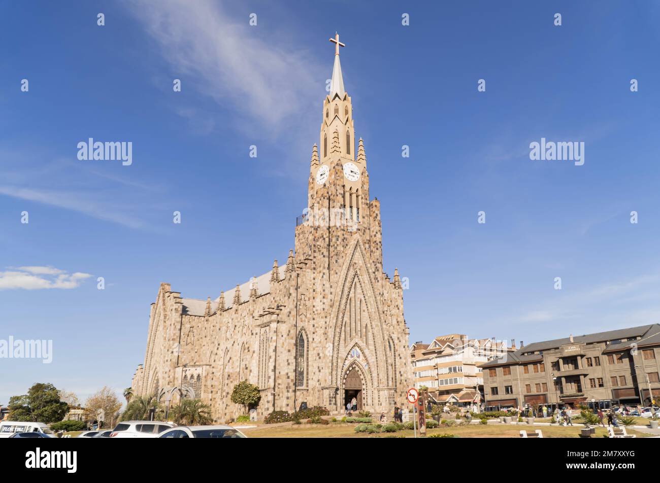 Steinkathedrale, Canela, Brasilien Stockfoto