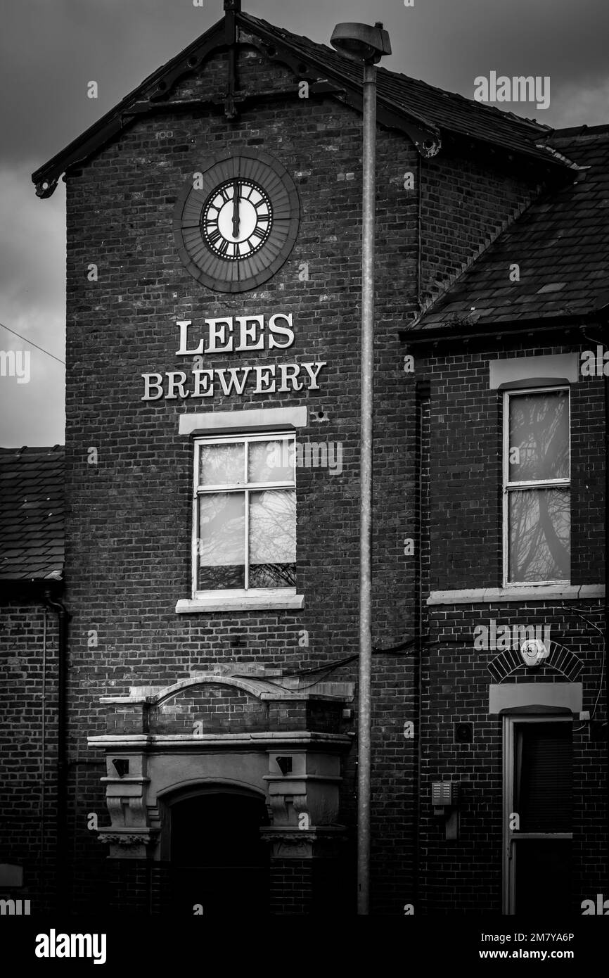 Ein Bild der Lees Brewery in Middleton, Großbritannien Stockfoto