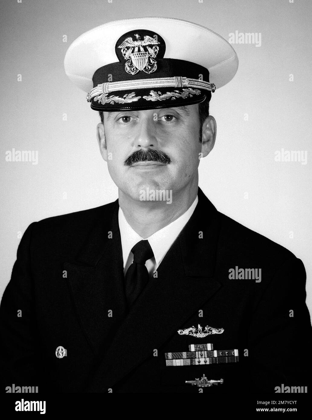 CDR Stephen A. Johnson, USN (gedeckt). Land: Unbekannt Stockfoto