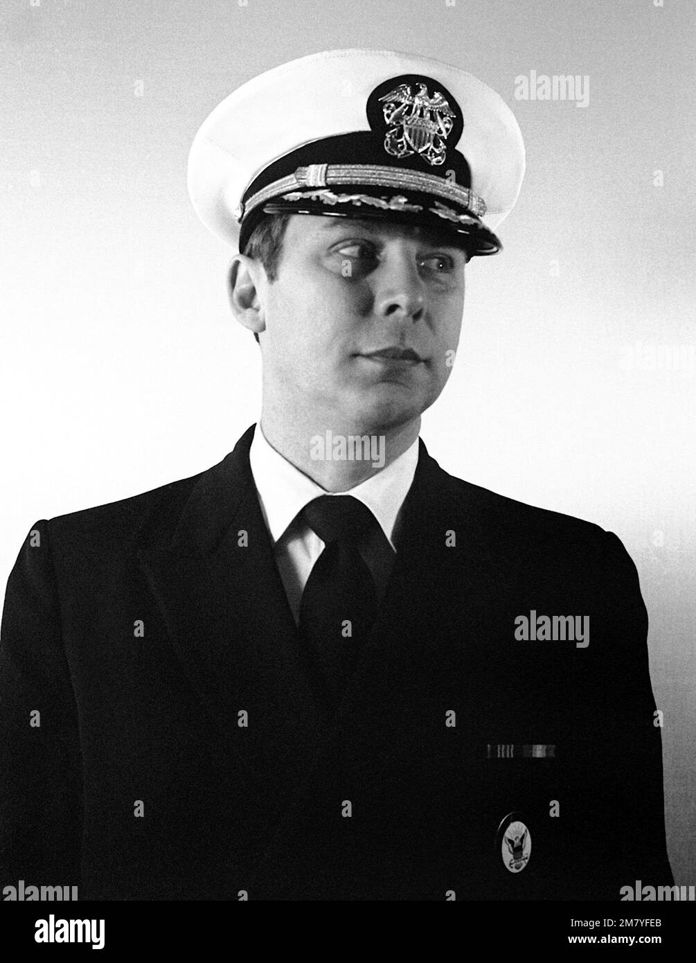 CDR Larry E. Johnson, USN (gedeckt). Land: Unbekannt Stockfoto