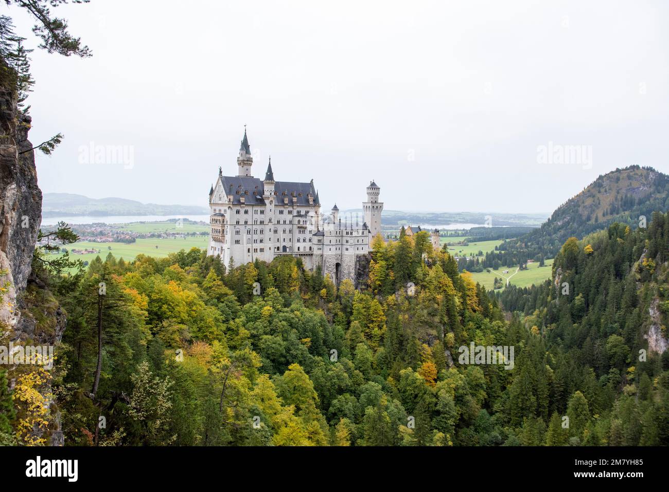 Schloss Neuschwanstein bei Füssen in Bayern Deutschland, Europa EU Stockfoto