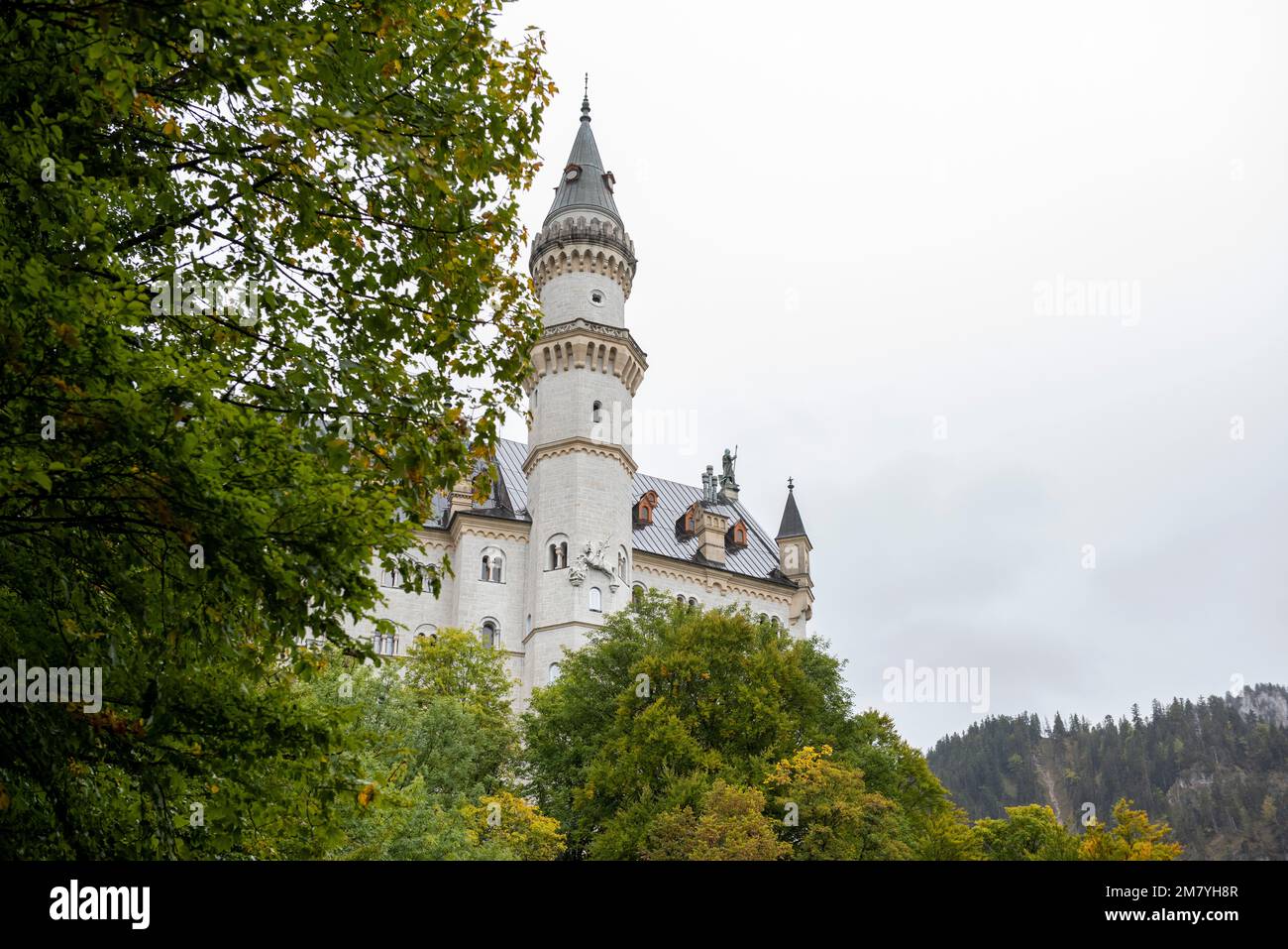 Schloss Neuschwanstein bei Füssen in Bayern Deutschland, Europa EU Stockfoto