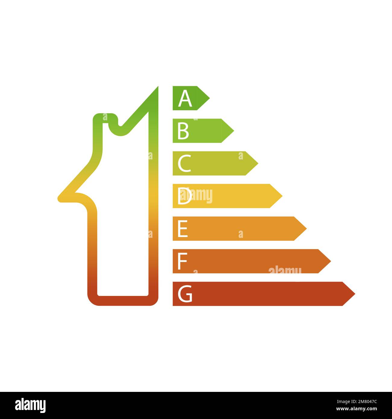 Haus als Energieeffizienz und Heimwerkerkonzept. Vektordarstellung. Eps 10. Stock Vektor