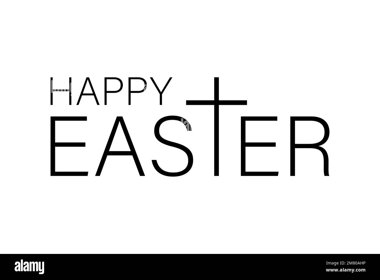 Frohe Ostern isoliert auf weißem Hintergrund. Vektordarstellung. Eps 10. Stock Vektor