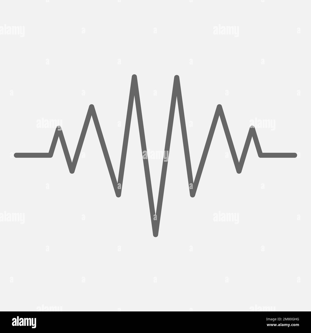 Frequenz-Audiowellenform, Music Wave HUD-Schnittstellenelemente, Sprachgraphensignal. Vektordarstellung. Eps 10. Stock Vektor