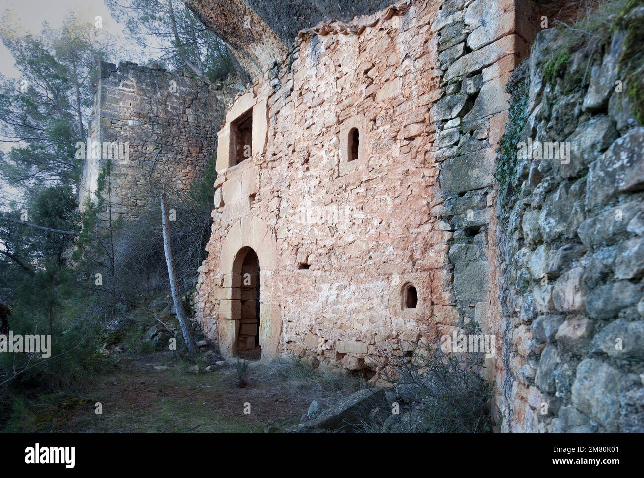 Alte Einsiedlung in der Provinz Teruel. Spanien Stockfoto