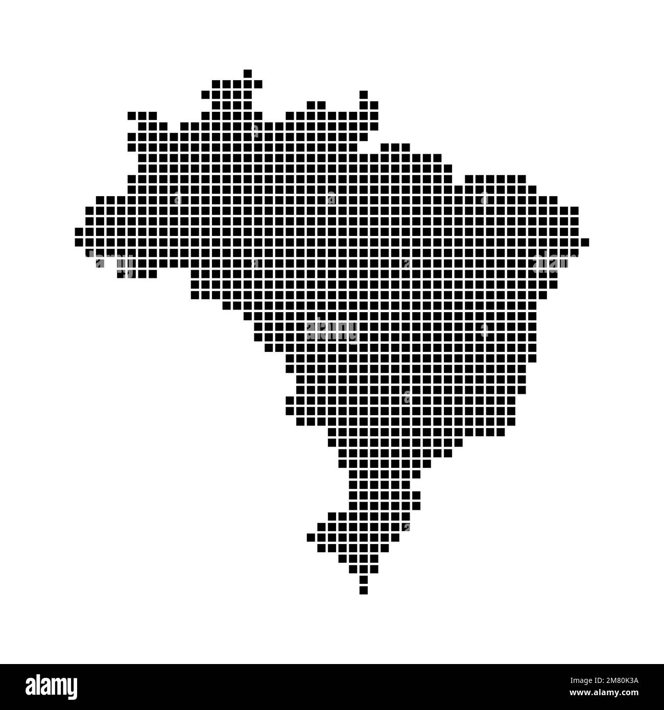 kartensymbol brasilien isoliert auf weißem Hintergrund. Vektordarstellung. Eps 10. Stock Vektor