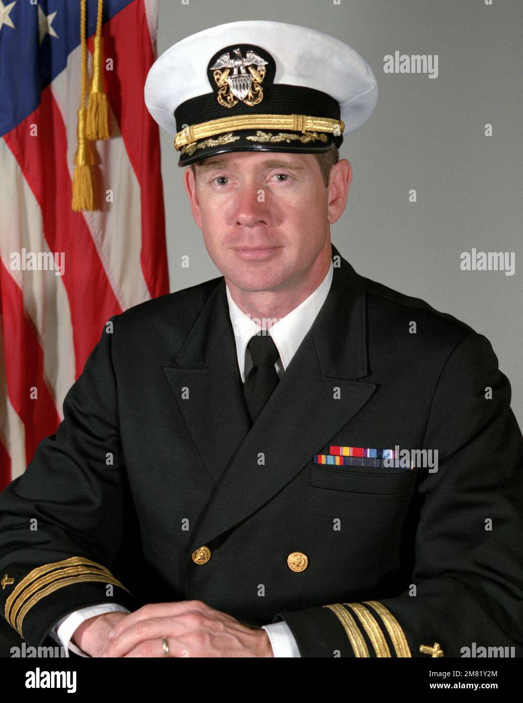 Kaplan (CMDR.) Paul J. Moore, USN (abgedeckt). Land: Unbekannt Stockfoto
