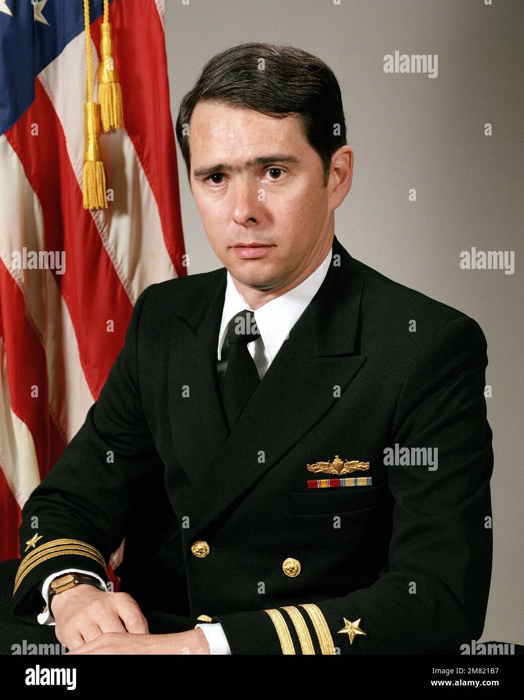Kommandant John F. Devlin, USN (ungedeckt). Land: Unbekannt Stockfoto