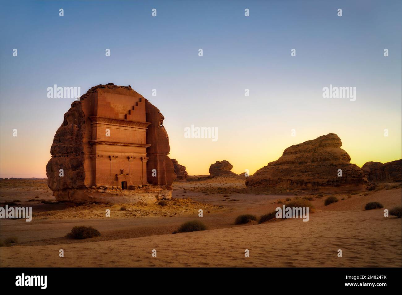 Hegra Alula in Saudi-Arabien im Januar 2022 aufgenommen Stockfoto