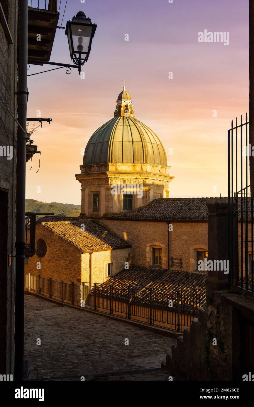 Gangi in Sizilien, Italien, aufgenommen im Sommer 2022 Stockfoto