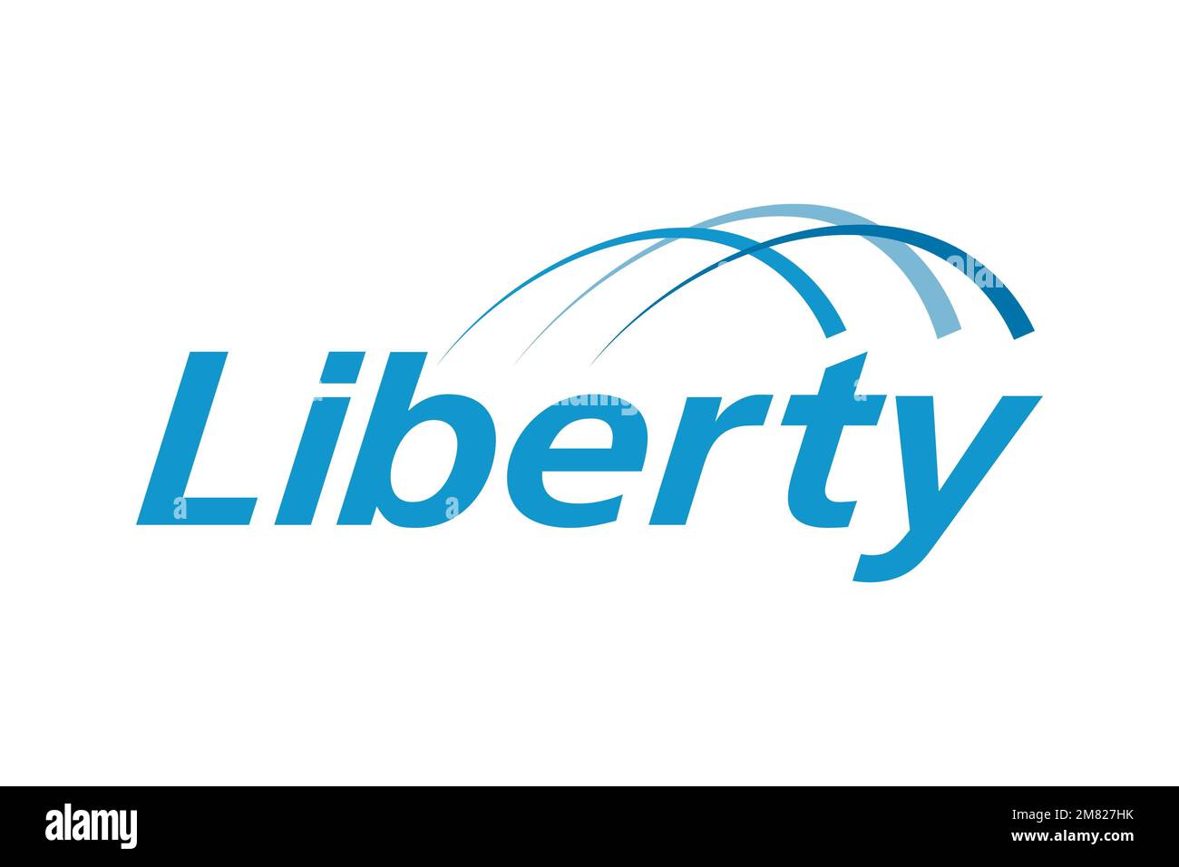 Liberty Puerto Rico, Logo, Weißer Hintergrund Stockfoto