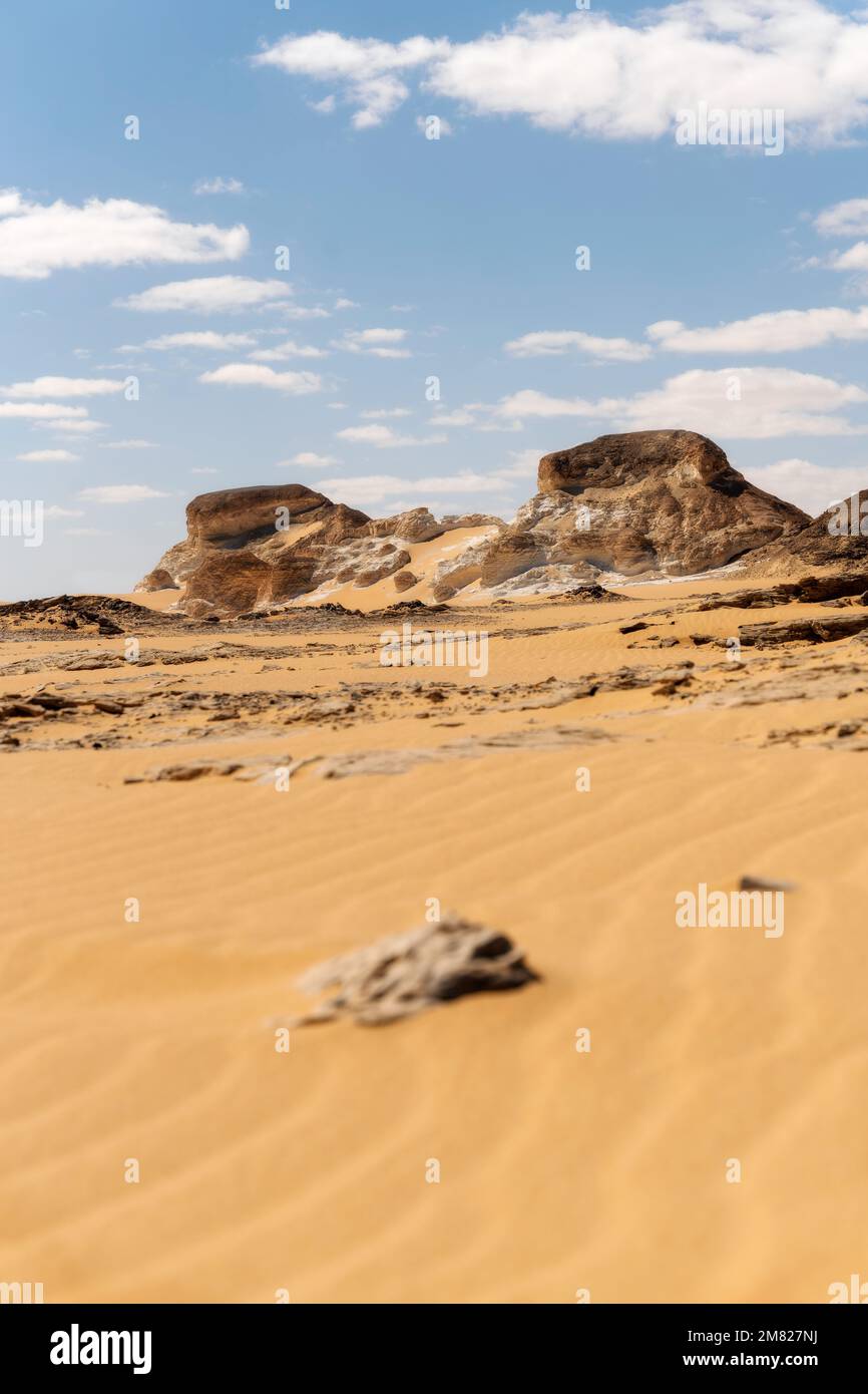 Weiße Wüste in Westägypten im Januar 2022 Stockfoto