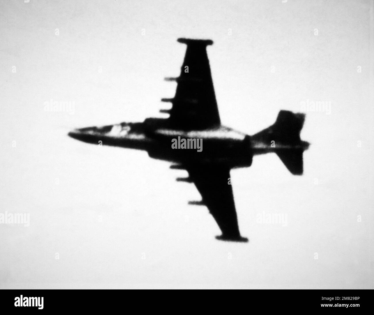 Su-25 Frogfoot-Flugzeug. (Mit freundlicher Genehmigung der Sowjetmacht, 1984, FOTO Nr. 56, Seite 57, links). Land: Unbekannt Stockfoto