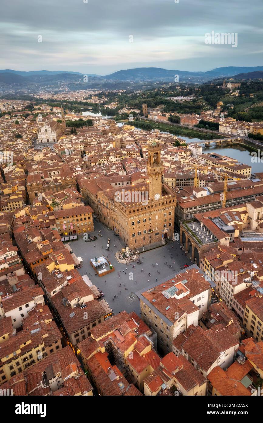 Florenz Italien aus der Vogelperspektive vom Mai 2022 Stockfoto