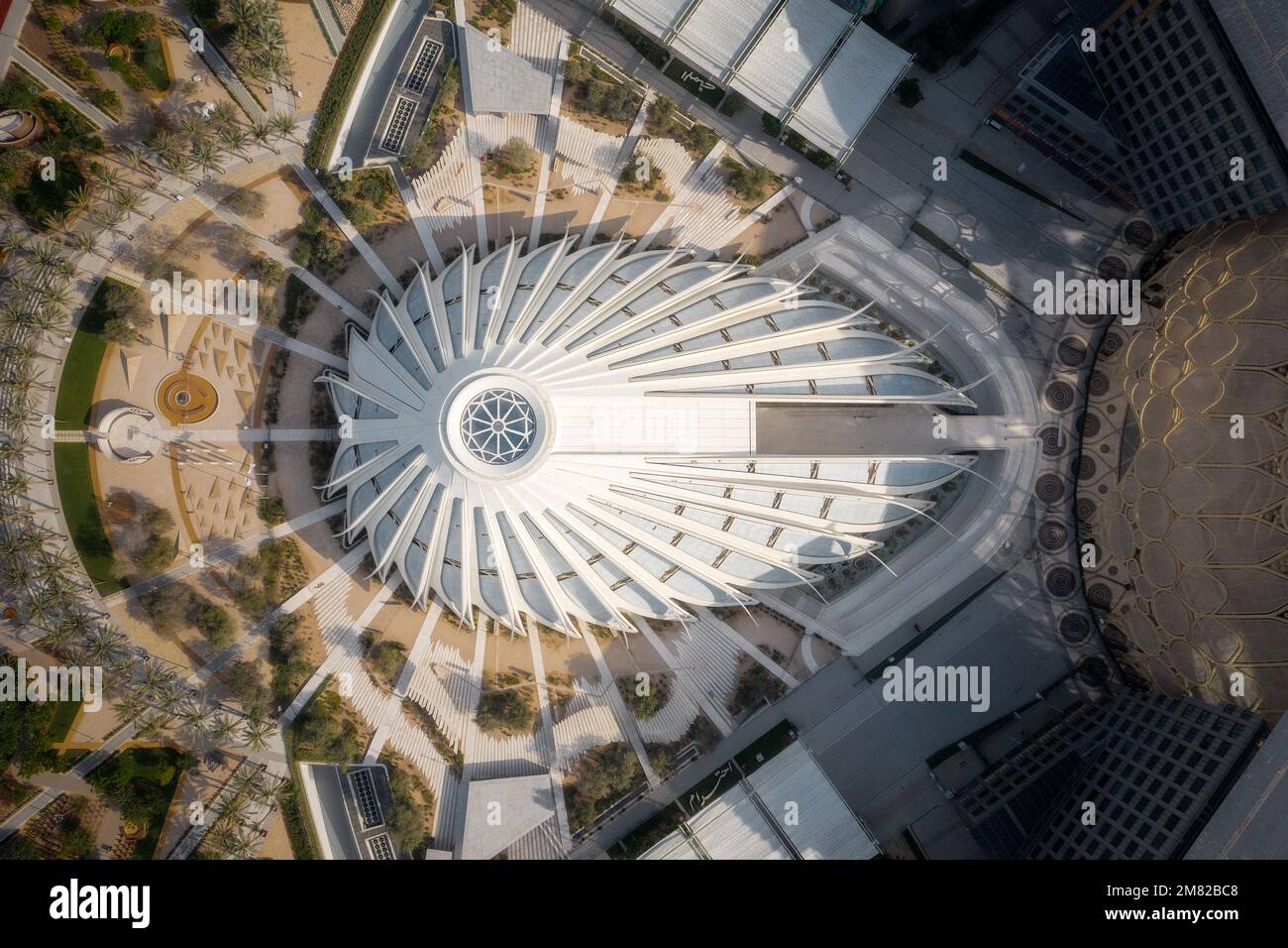 Dubai Expo 2020 Luftaufnahme im April 2022 Stockfoto