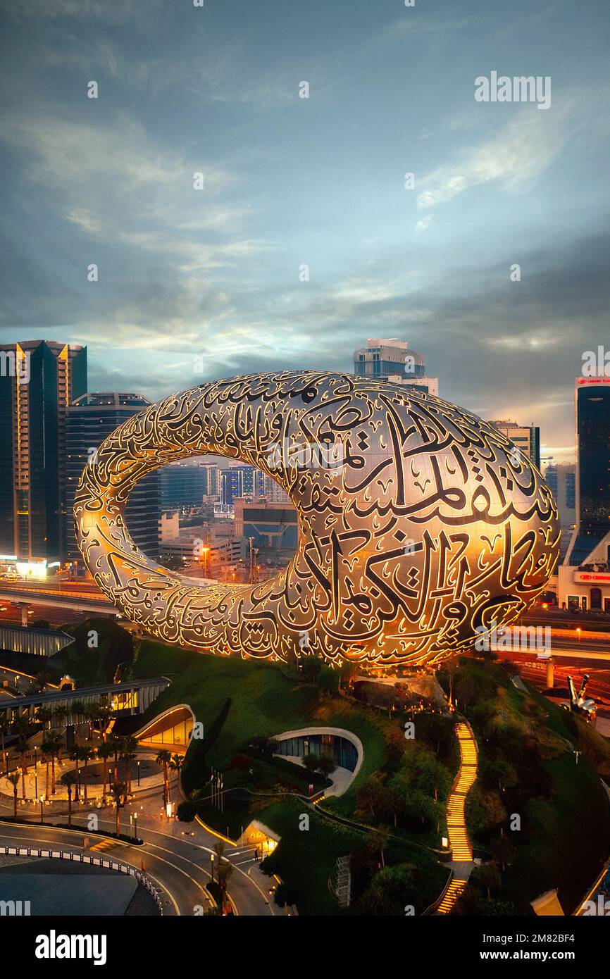 Dubai Picture Frame, aufgenommen im April 2022 Stockfoto