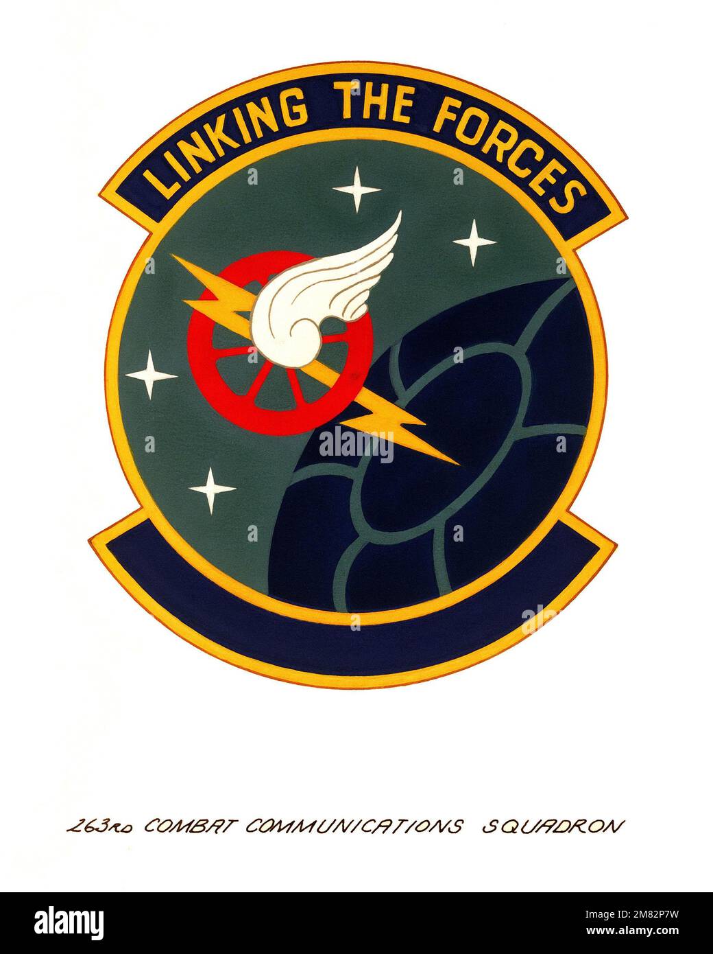 Offizielles Emblem für die 263. Kampfgeschwader. Land: Unbekannt Stockfoto