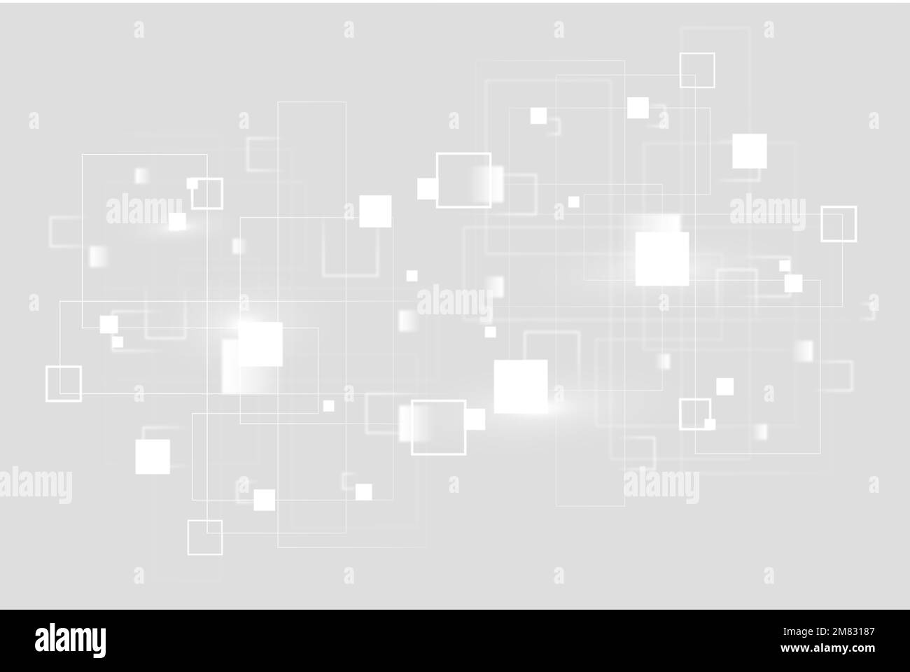 Minimale geometrische Formen Vektor-Digitaltechnologie Stock Vektor