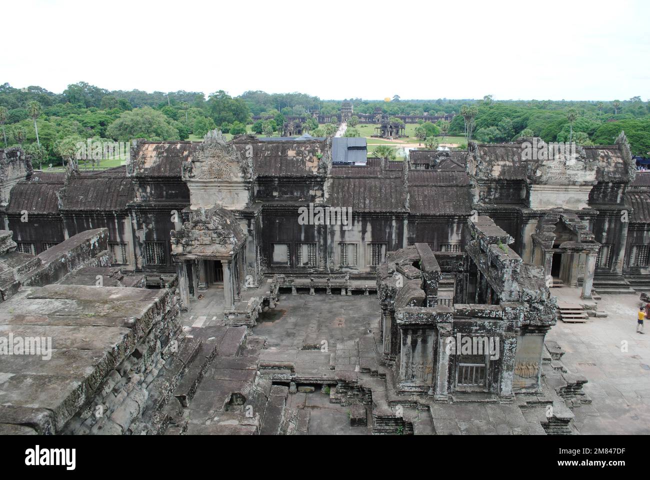 Blick und Details vom Angkor Wat Tempel Kambodscha 2013 Stockfoto