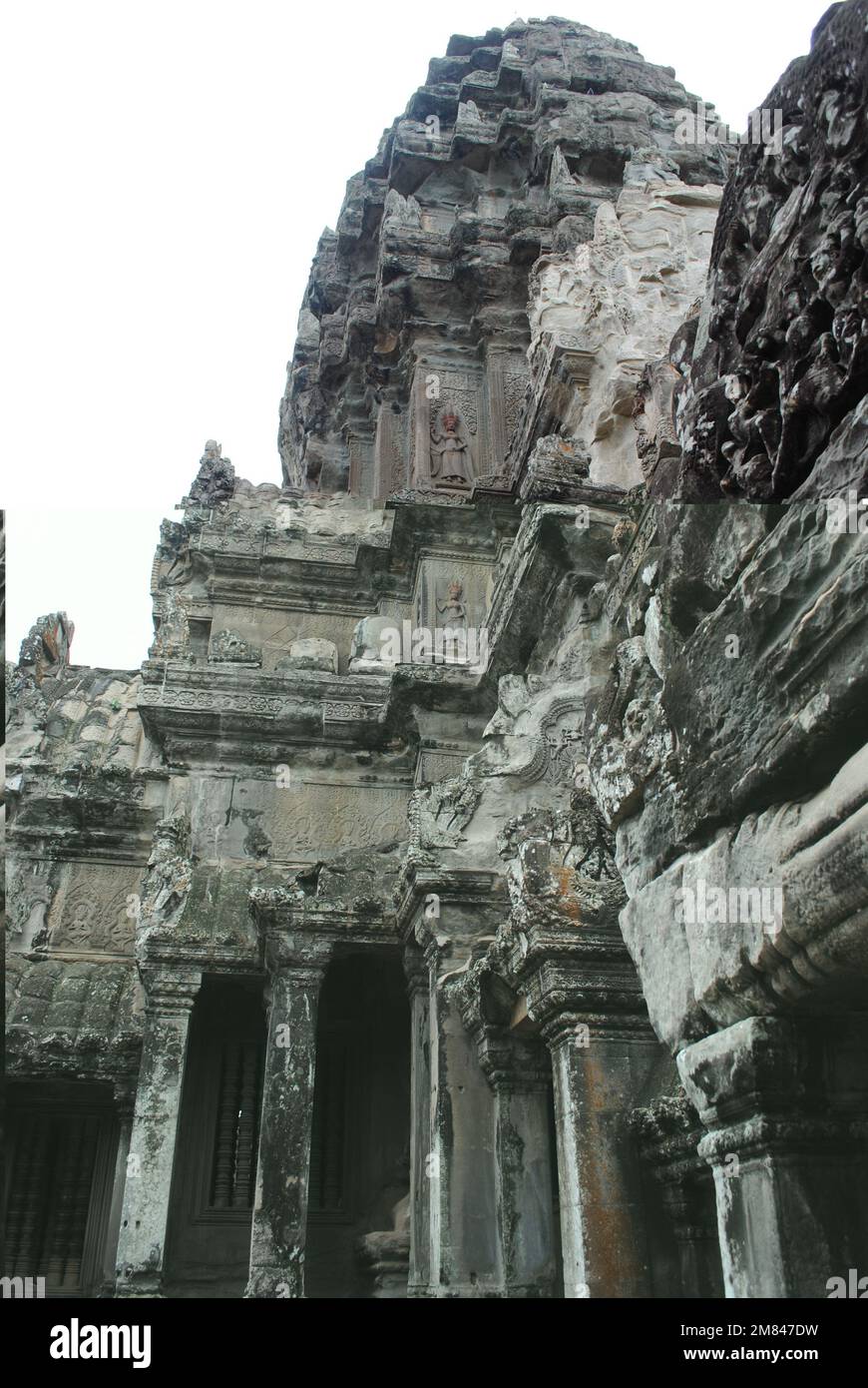 Blick und Details vom Angkor Wat Tempel Kambodscha 2013 Stockfoto