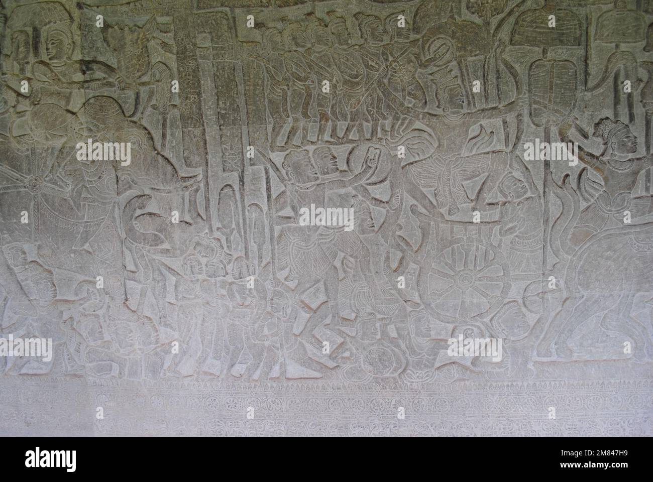 Blick und Details vom Angkor Wat Tempel Kambodscha 2013 Stockfoto