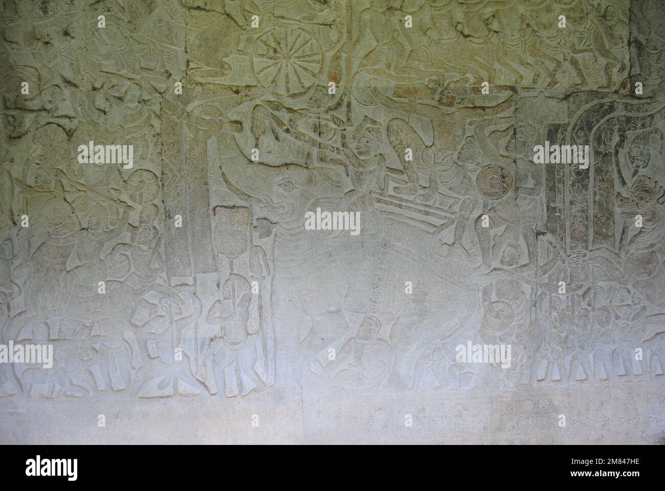 Blick und Details vom Angkor Wat Tempel Kambodscha 2013 Stockfoto