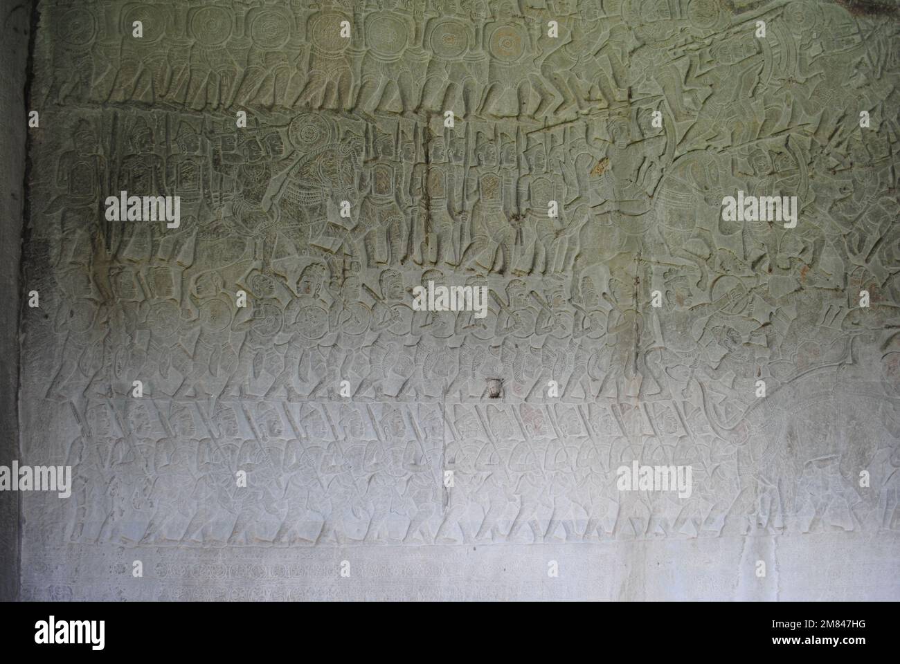 Blick und Details vom Angkor Wat Tempel Kambodscha 2013 Stockfoto