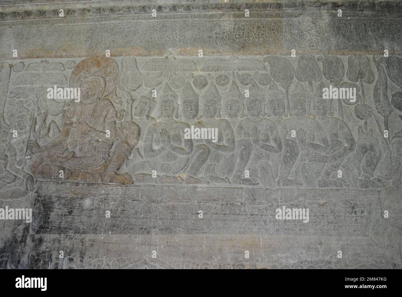 Blick und Details vom Angkor Wat Tempel Kambodscha 2013 Stockfoto