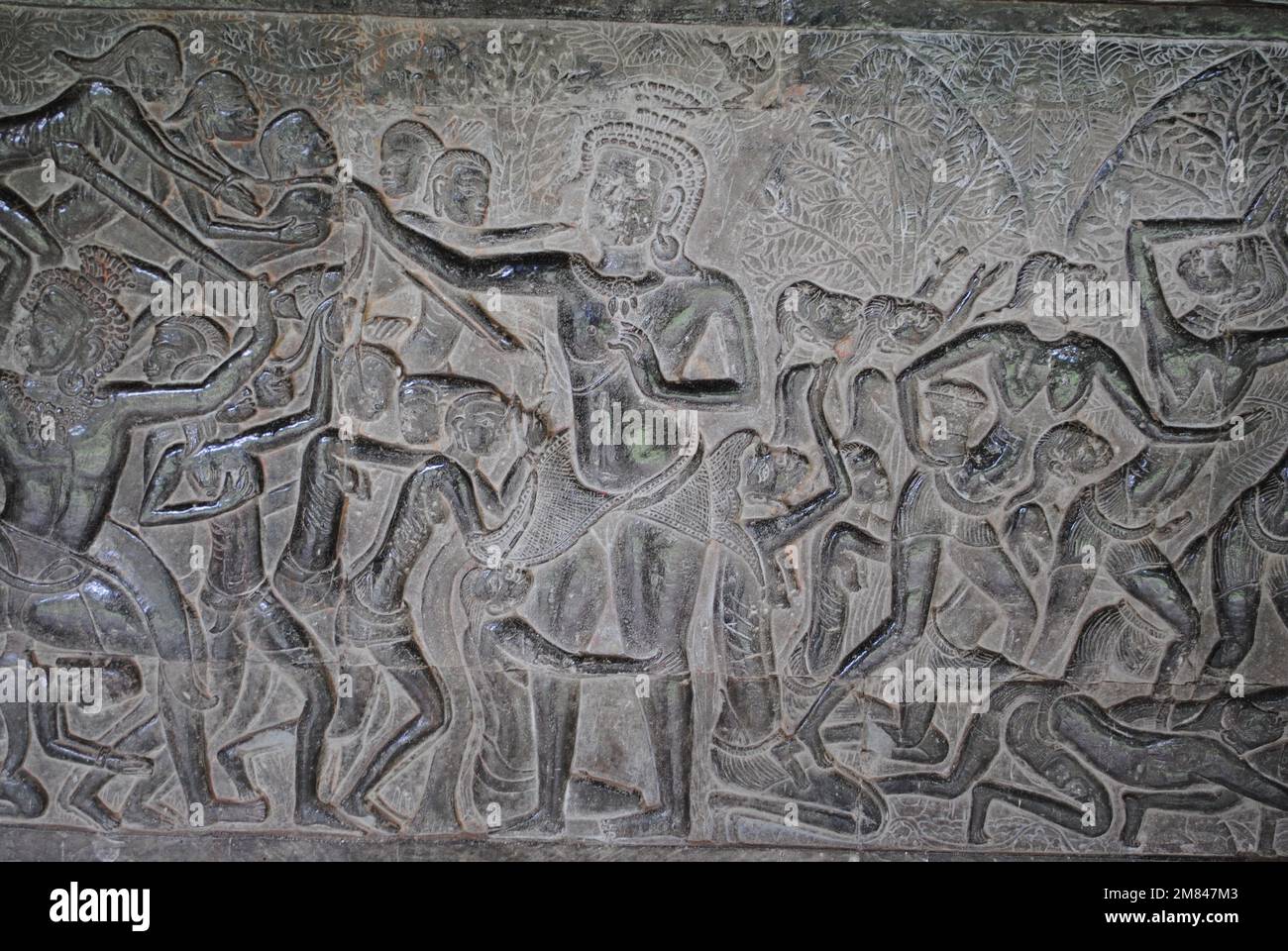 Blick und Details vom Angkor Wat Tempel Kambodscha 2013 Stockfoto