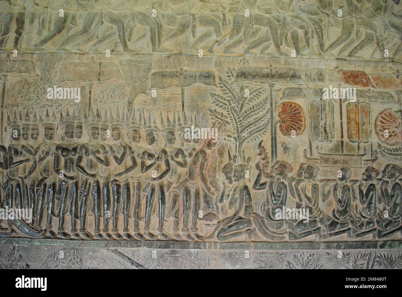 Details zum Bayon und Angkor Wat Tempel Kambodscha 2013 Stockfoto
