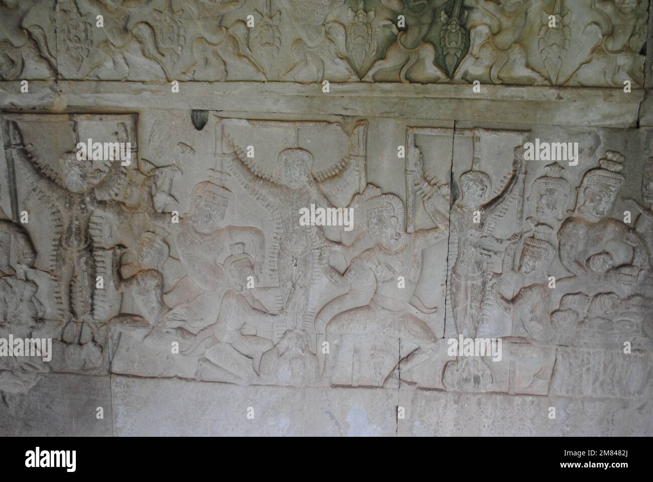 Details zum Bayon und Angkor Wat Tempel Kambodscha 2013 Stockfoto